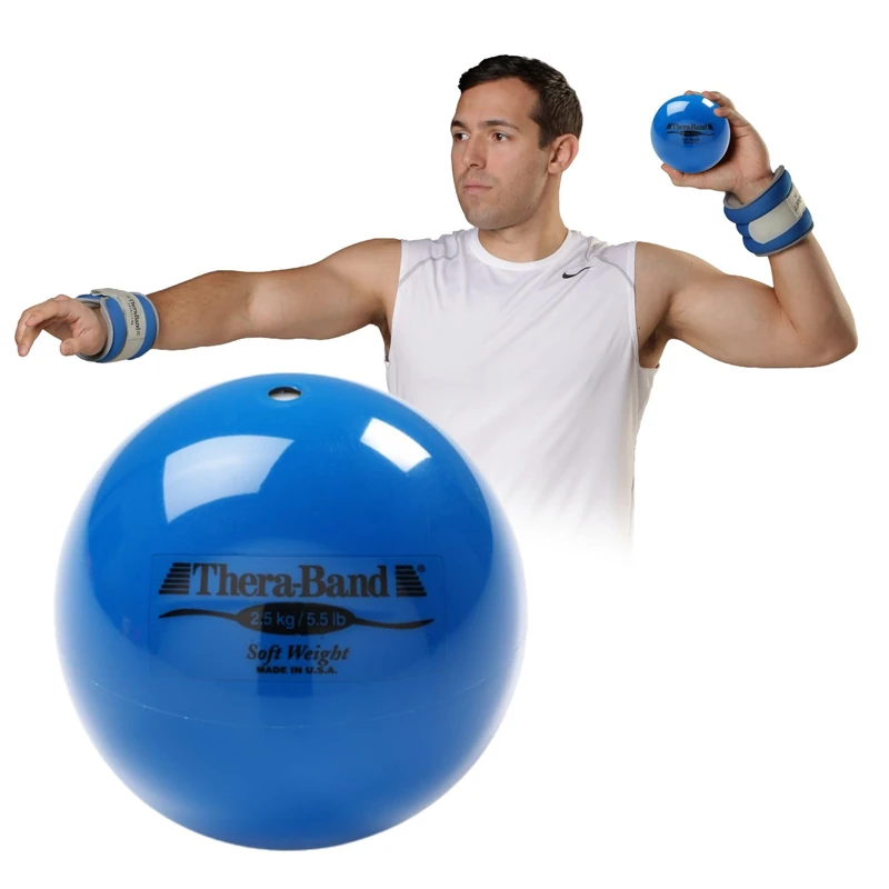 TheraBand Soft Weights Blue 2.5kg | Soft Exercise Weight for Fitness & Rehabilitation