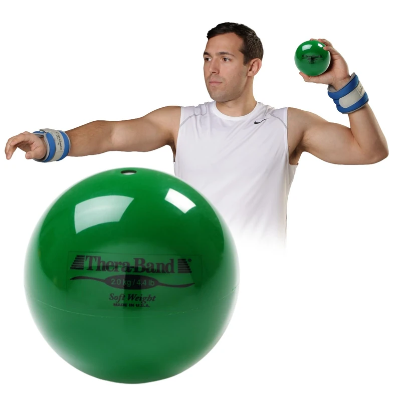 TheraBand Soft Weights Green 2kg | Soft Weighted Ball for Strength & Mobility Training