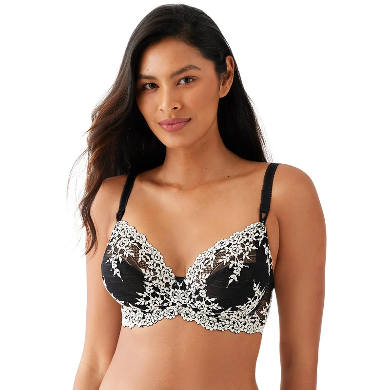 Wacoal Women's Underwired Plain Bra - Black - 34B (Manufacturers Size: 90B)