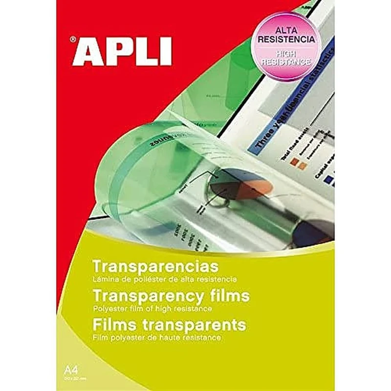 Apli Film for Inkjet Printers, Transparent/50 B