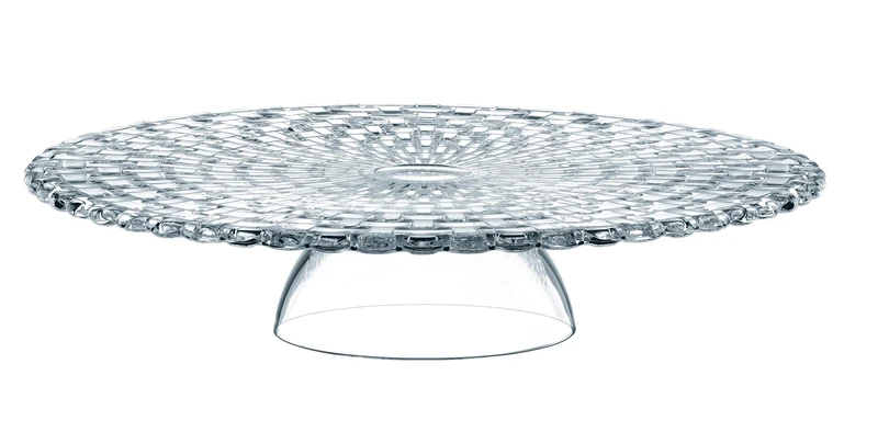 Spiegelau & Nachtmann, Cake Plate/Chip and Dip Round Crystal Glass. Diameter: 32 cm, Bossa Nova, 0077809-0