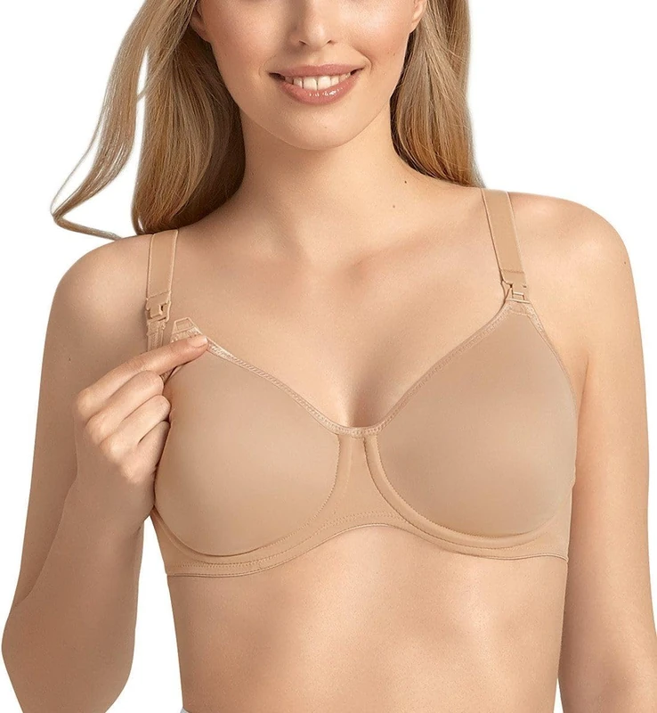Anita Women's 5068 Seamless Underwired Nursing Bra, Beige (Skin), 42C