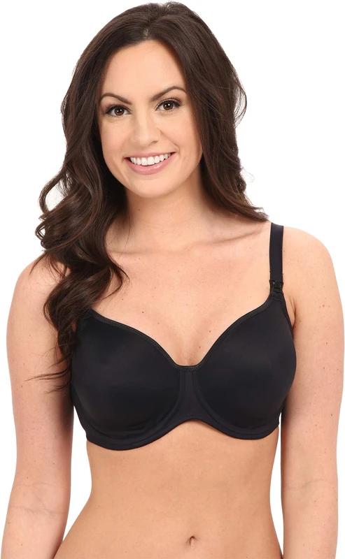Anita Women's 5068 Seamless Underwired Nursing Bra, Black, 38C