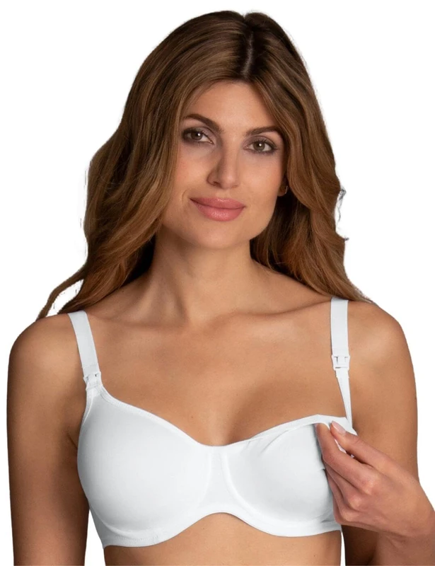Anita Women's 5068 Seamless Underwired Nursing Bra, White, 32G