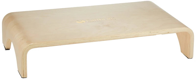 EARTHLITE Wooden Step Stool - 18cm High, Large Surface, Strong & Stable Bed Step, Foot Stool, Massage Step-Up - Image 1