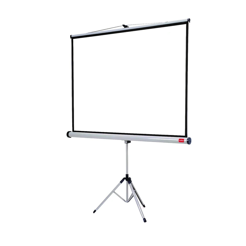 Nobo Flexible Projection Screen Tripod, Lightweight Pop-Up Matte White Projector Surface With Stand, Portable & Free Standing, 1750 x 1325mm, 1902396