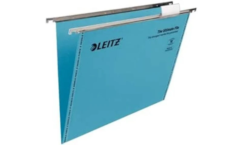 Leitz Ultimate Suspension File Recycled with Tabs Inserts V-Base A4 - Blue, Pack of 50