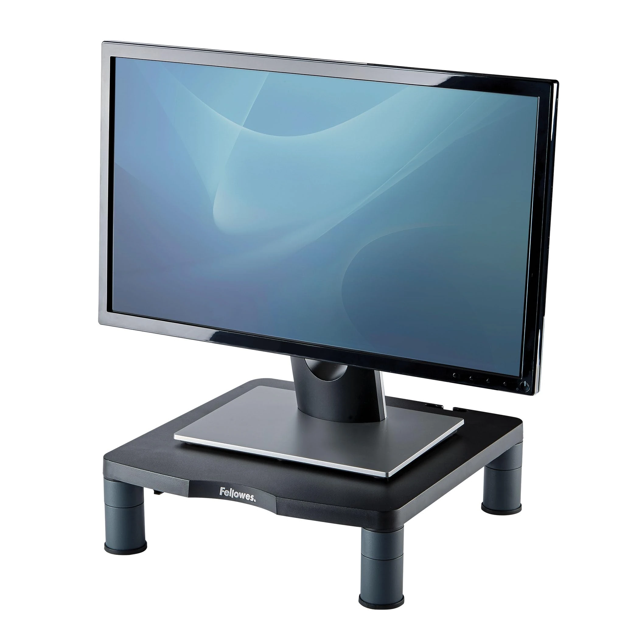 Fellowes® Standard 3 height Monitor Riser 51mm - 102mm 17in/21inch Capacity Graphite Ref 9169301