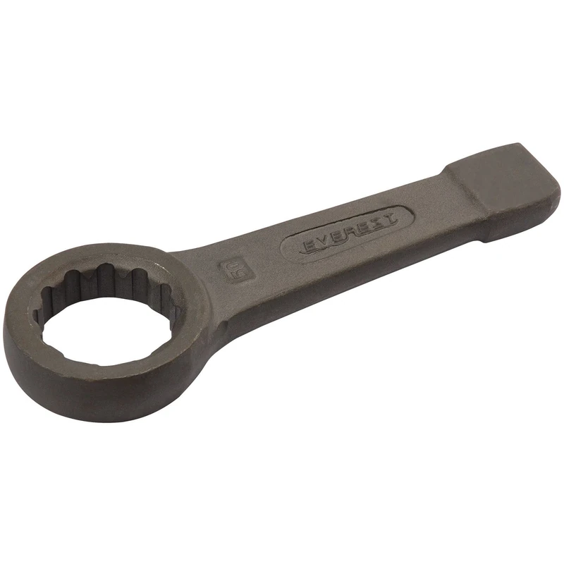 Draper 31424 Metric Ring Slogging Flat Spanner, 50 mm Size,Blue