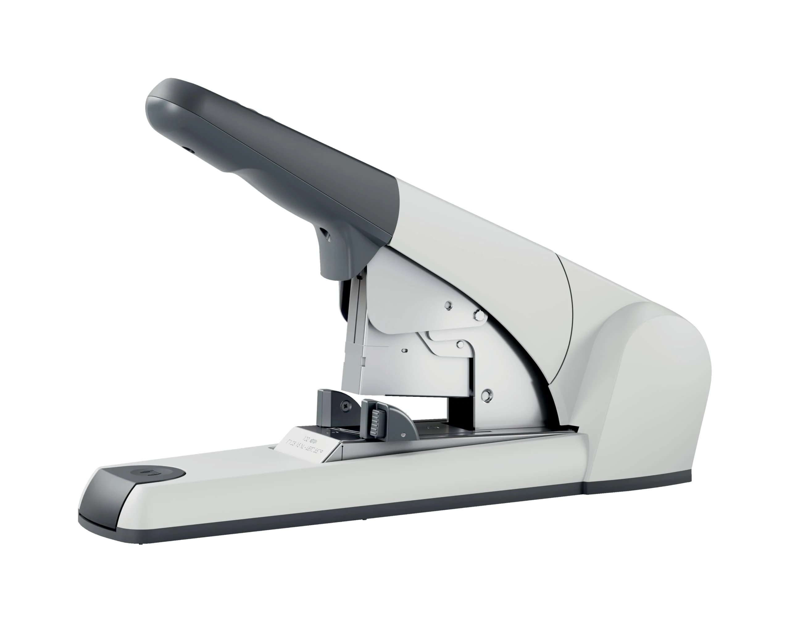 Leitz Heavy Duty Stapler, 120 Sheet Capacity, Ergonomic Metal Body, Includes Staples, Flat Clinch, 55530084 - Silver