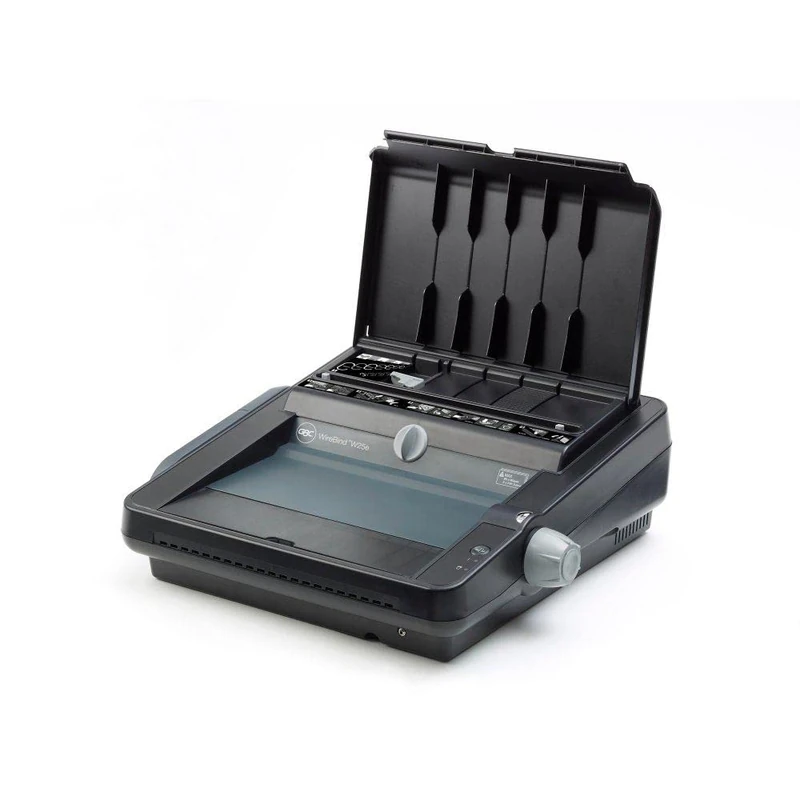 GBC WireBind W25E Binding Machine, Electronic Punch, 25 Sheet Punch Capacity, 125 Sheet Binding Capacity, A3, A4 and A5, Black, 4400541
