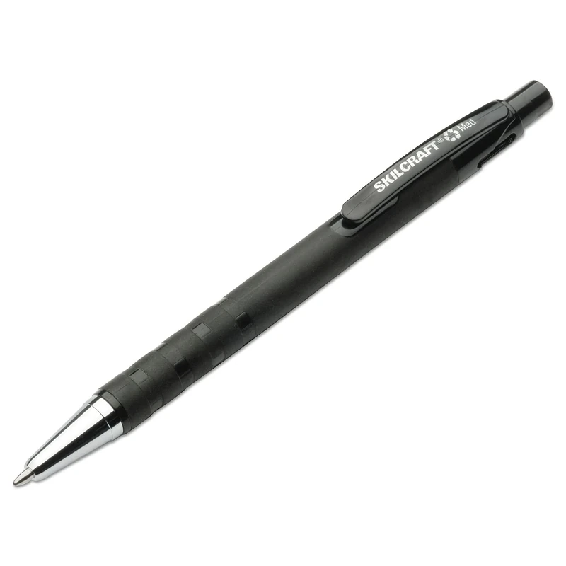 Skilcraft Rubberized Barrel Retract Ballpoint Pens (NSN3687771)