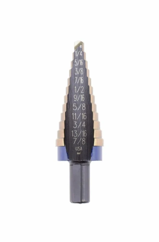 Irwin Tools IRWIN Step Drill Bit, 3/16-Inch to 7/8-Inch, Cobalt Alloy Steel, 3/8-Inch Shank (10234CB)