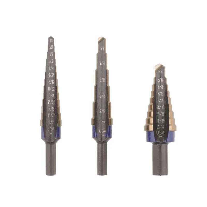 IRWIN Step Drill Bit Set, 3-Piece (10502CB)