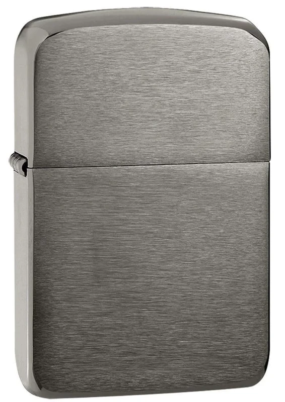 Zippo Windproof Lighter - 1941 Replica - Black Ice Finish - Refillable for Lifetime Use - Adjustable Flame - Gift Box - Metal Construction - Made in USA