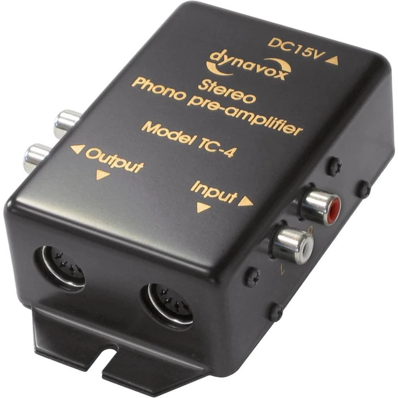 Dynavox TC-4 Phono Preamplifier for MM Systems Black