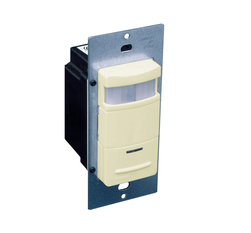 Leviton ODS10-IDI Decora 120/277V Wall Switch Occupancy Sensor, Ivory - Image 1