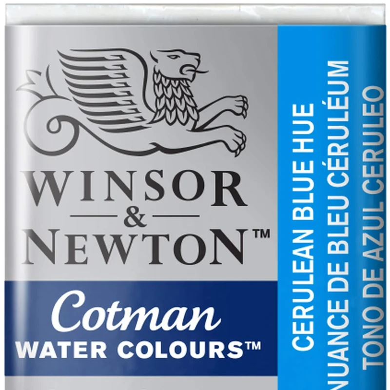 Winsor and Newton Cotman Half Pan Cerulean Blue Hue