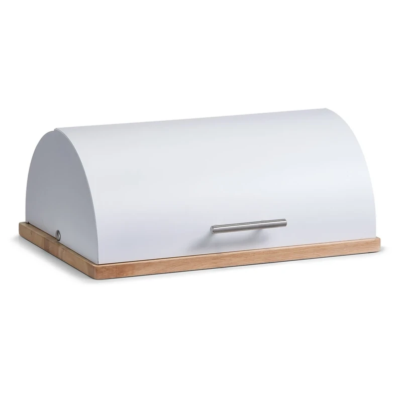 Zeller Bread Bin, White, 39 x 28 x 16.3 cm