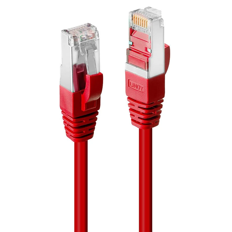 LINDY Cat. 6 S/FTP Cable – 20 m Red LSOH with Test Protocol