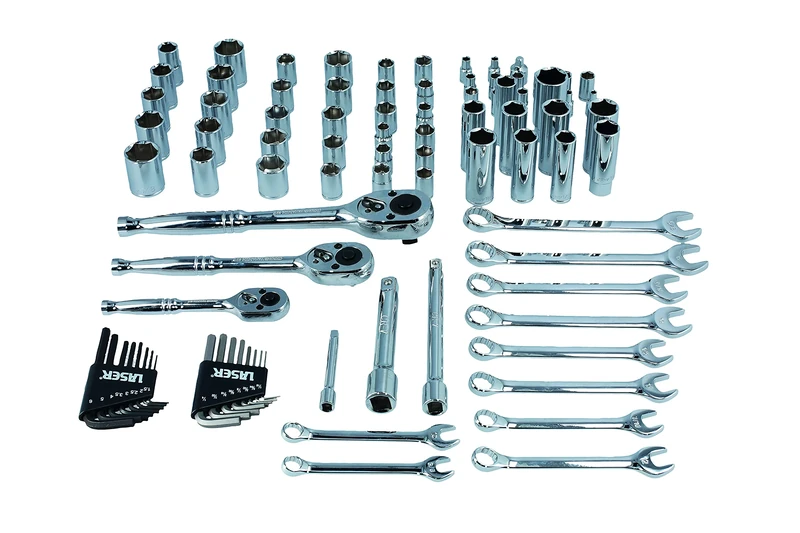 Laser 3500 Socket and Spanner Set AF/Metric 1/4"D, 3/8"D, 1/2"D 89pc