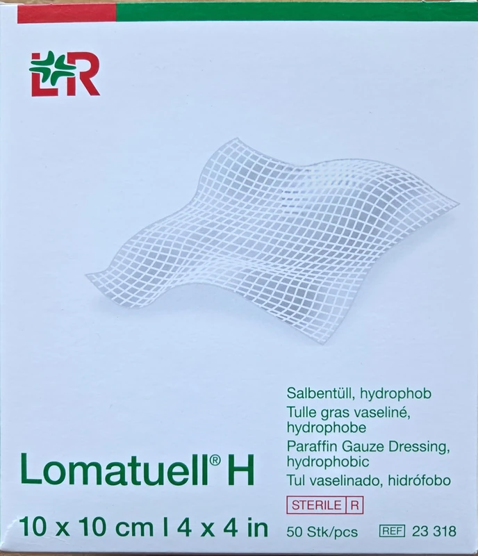 Lomatuell H 23318 Dressing Bandage, 10cm x 10cm, Pack of 50