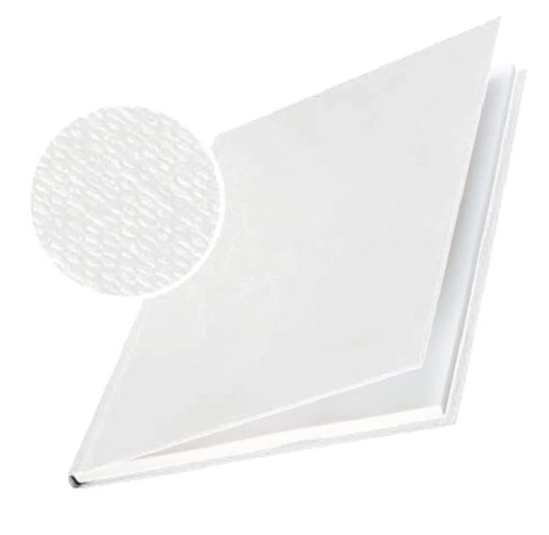 Leitz impressBIND Hard Covers, 7.0 mm Spine, White, Pack of 10