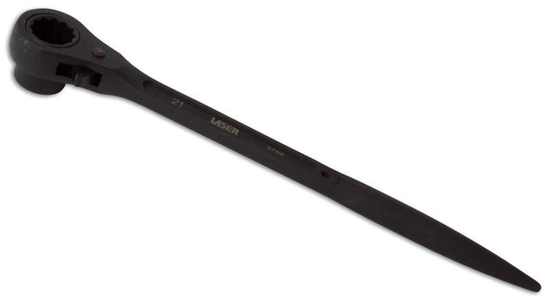 Laser 3798 Ratchet Podger Spanner 21mm, Black,chrome