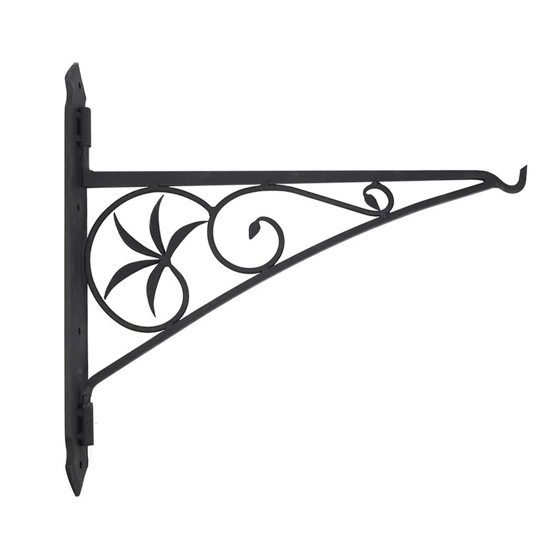Minuteman International Crane, 24 inch Fireplace Pot Hanger Bracket, 24-inch, Black