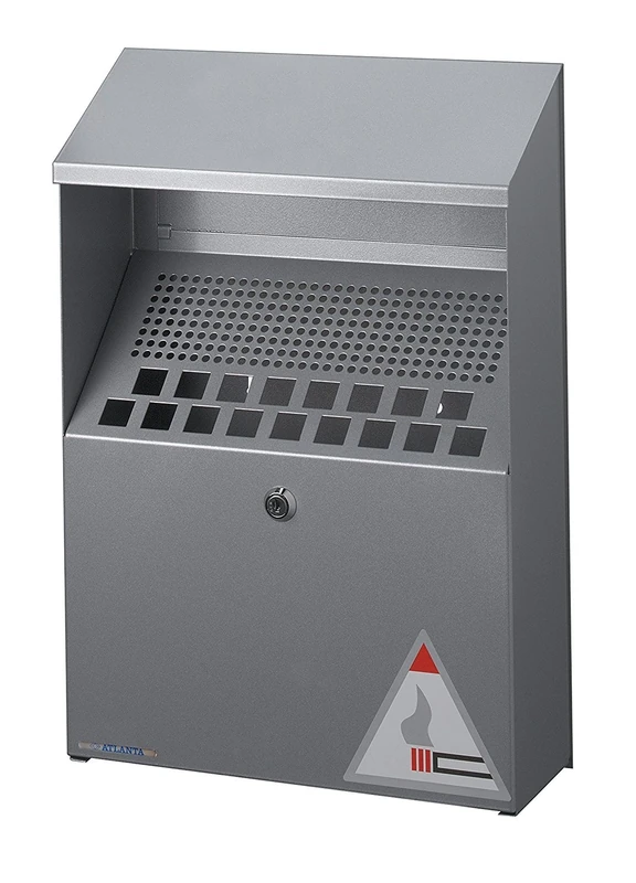 Durable Metal Ashtray 4 litre Capacity - Silver