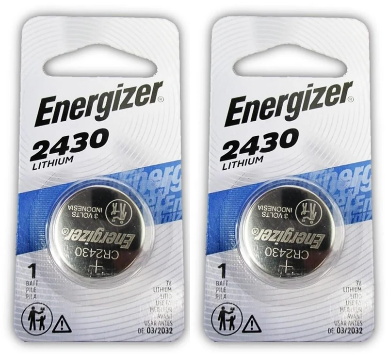 Energizer CR2430 Lithium Coin Button Cell Battery by Energizer (English Manual) Pack of 2