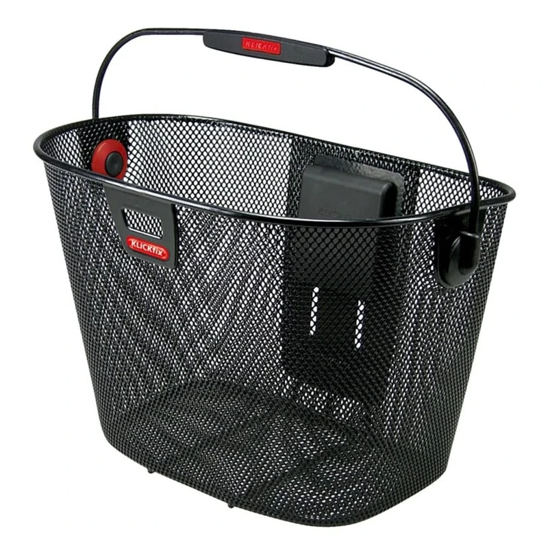 KLICKfix Unilux Bicycle Bag Basket Black Handlebar Basket, 16 L