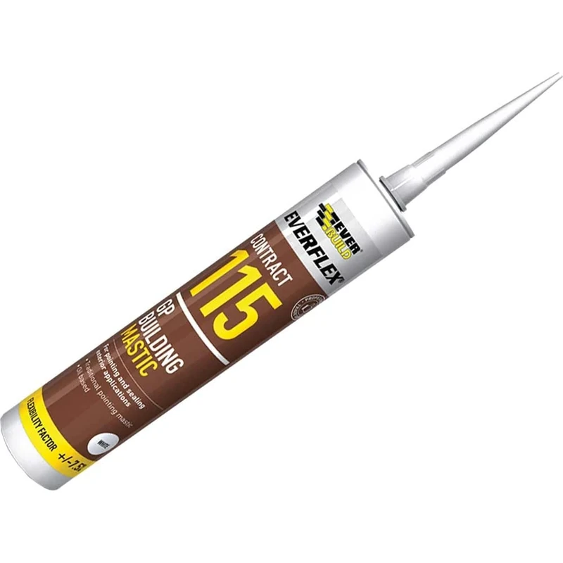 Everbuild Everflex 115 GP Mastic 285ml Grey - Seal for Interior & Exterior