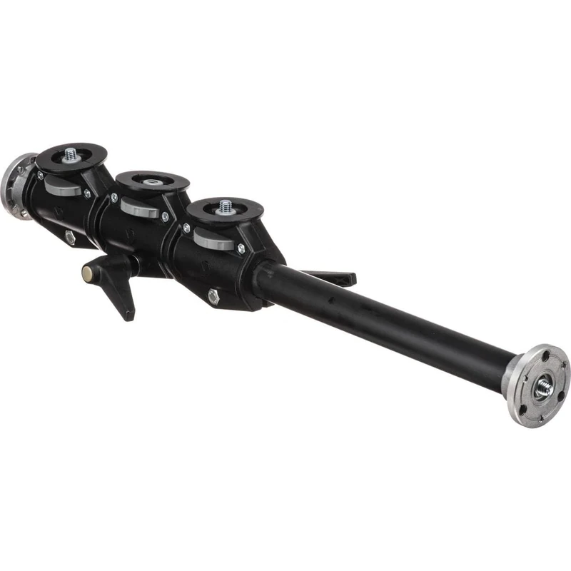 Manfrotto 131DDB Horizontal 4 Head Accessory Arm - Black (For Mounting 2 Heads Vertically And 2 Horizontally, 3/8'' Thread On All Attachments)