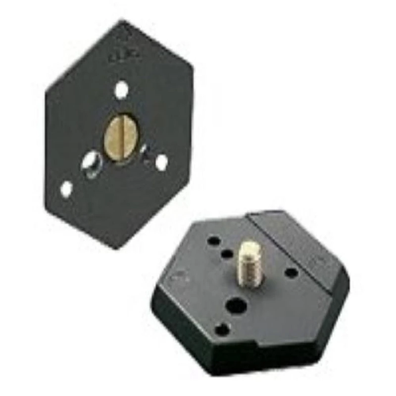 Manfrotto 030HAS Hasselblad Fit 1/4" And 3/8" Heaxagonal Release Plate For Manfrotto Heads Using The Rc0 Style Of Plate - Image 1