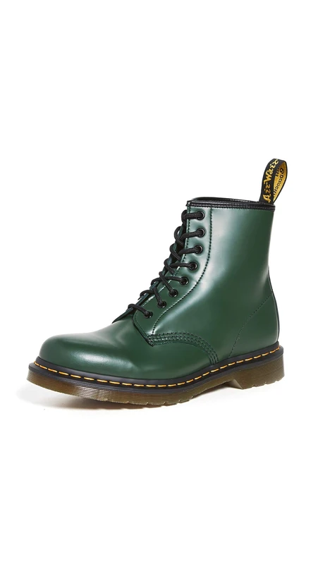 Dr. Martens Women's 1460 Original Military Boot - Green, 7 UK