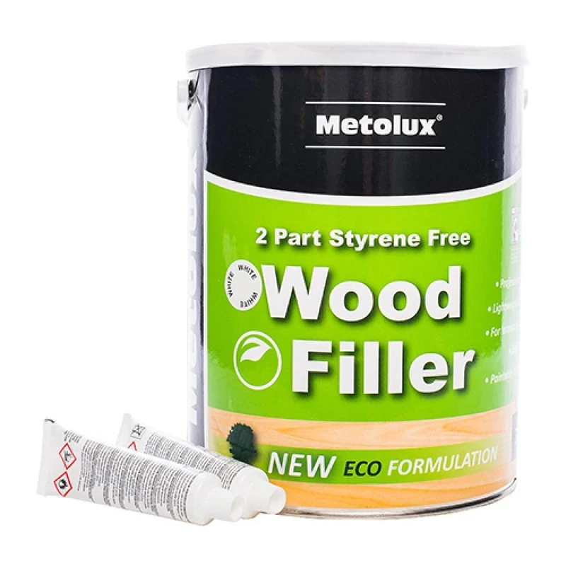 TIMCO Metolux 2 Part High Performance Wood Filler White - 6kg - Image 1