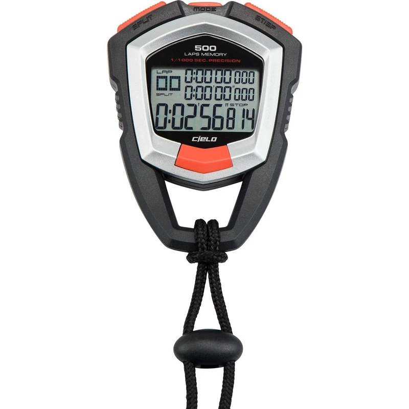 KASPER & RICHTER Stopwatch, Synthetic, Black, Standard Size - Image 1