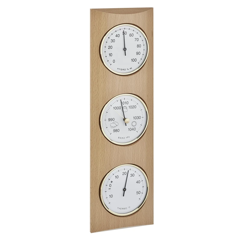 TFA Domatic 20.1028.05 Weather Station Wooden Beech Natural