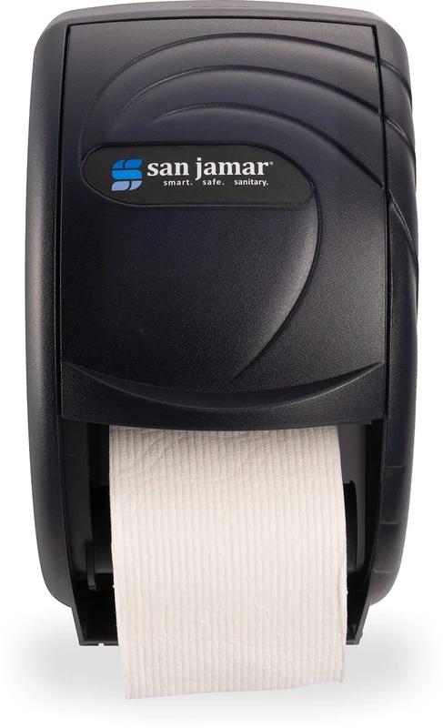 Oceans R3590TBK 7-12'' Width x 12-34'' Height x 7'' Depth, Black Pearl Plastic Duett Standard Bath Tissue Dispenser