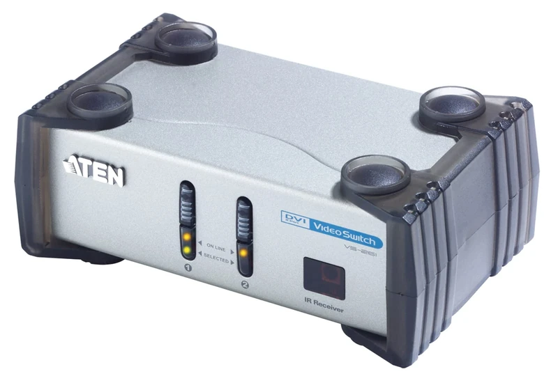 2-Port DVI/Audio Switch VS261 ATEN (up to 1920 x 1200) Displays the video output of two digital devices on a single DVI display device