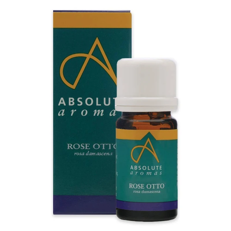 Absolute Aromas Rose Otto Essential Oil (2ml) - 100% Pure, Natural, Undiluted, Cruelty-Free and Vegan – for Aromatherapy, Diffusers, Candle Making and DIY Beauty Recipes - Rosa Damascena
