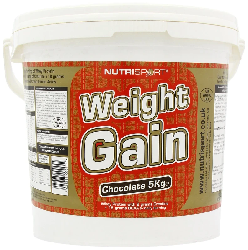 Nutrisport Weight Gain Chocolate Powder 5Kg, 066498