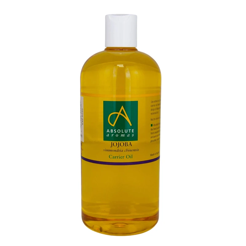 Absolute Aromas Jojoba Oil 500ml - 100% Pure, Natural, Cold-Pressed and Undiluted Oil for Hair, Skin and Nails