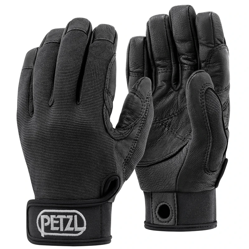 PETZL - Lightweight belay/rappel gloves CORDEX - Unisex, Black, L