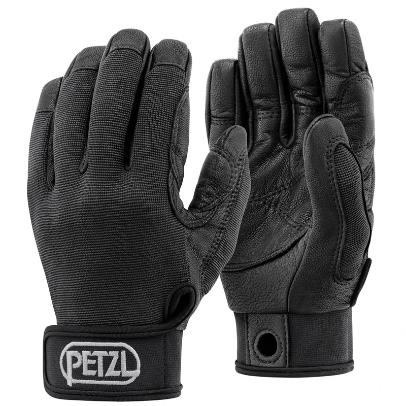 PETZL - Lightweight belay/rappel gloves CORDEX - Unisex, Black, M