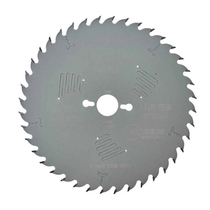 DeWalt DT4322QZ 250 x 30mm x 40-Tooth Circular Saw Blade Series 60, DEWDT4322QZ