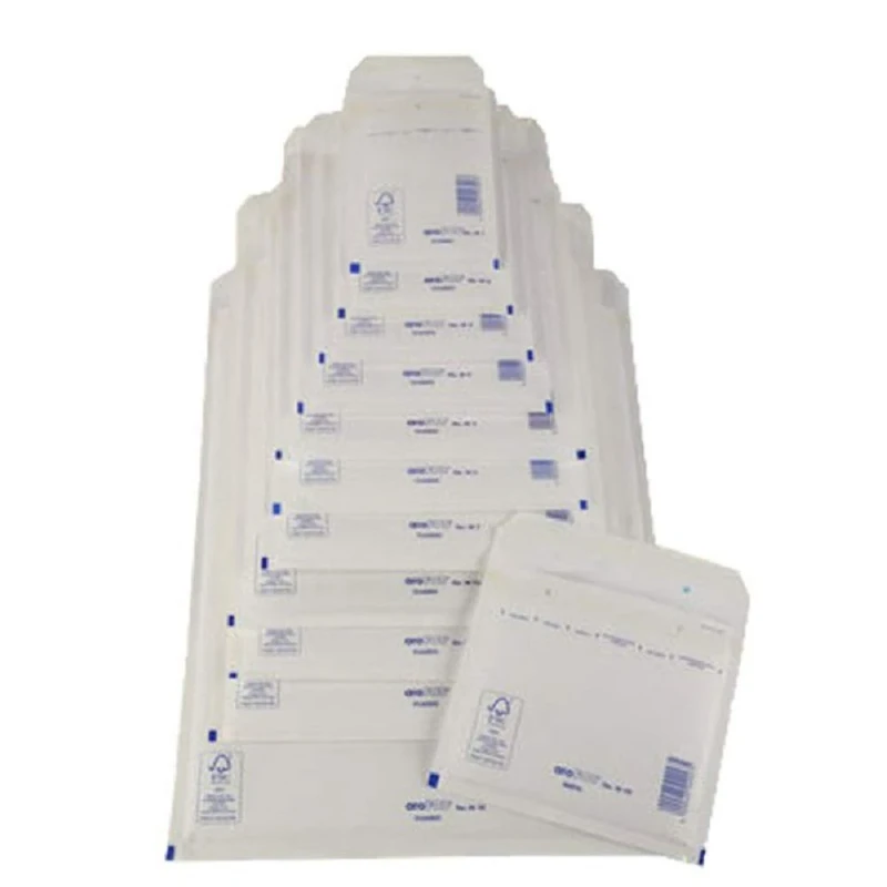 Mailmedia 411140 Bubble Wrap Bags Type D14, White, 14 g