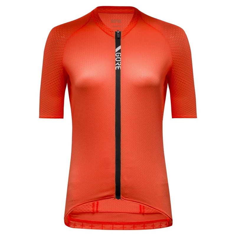 GORE WEAR Women's Breathable Cycling Jersey, Torrent Breathe, For Demanding Female Cyclists, Fast Moisture Wicking, Short Sleeve Cycling Shirt, Fireball, 34