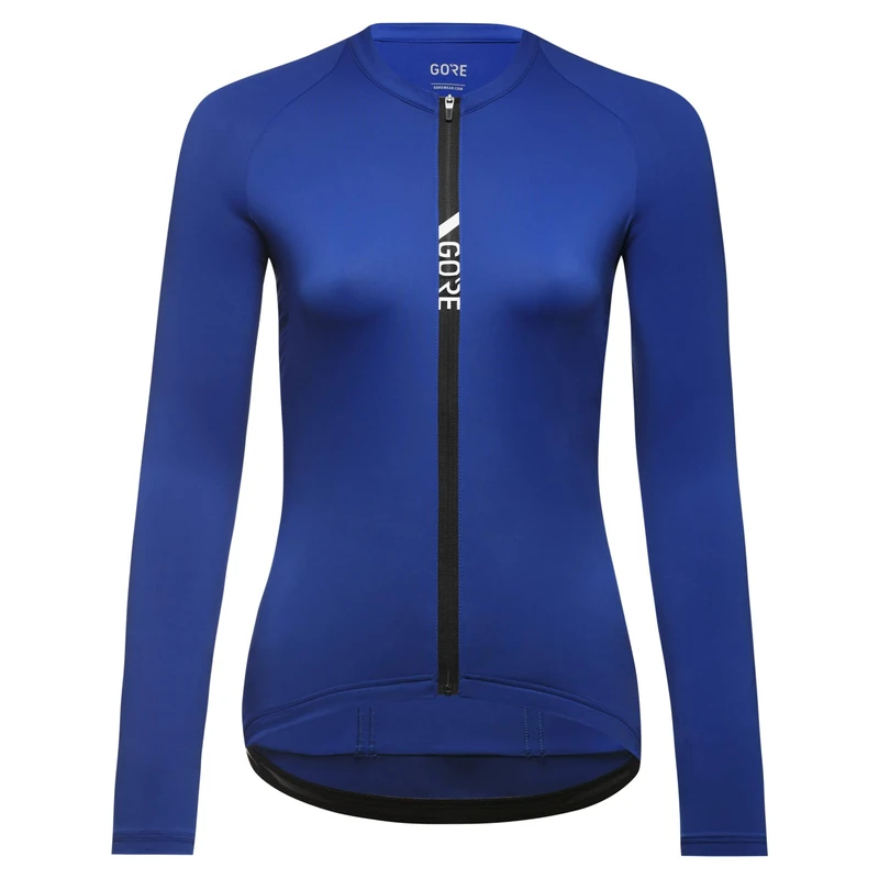 GORE WEAR Women's Breathable Cycling Jersey, Torrent, Fast Moisture Wicking, Long Sleeve Road Bike Style Cycling Shirt, Ultramarine Blue, 38